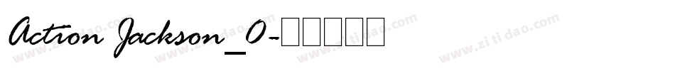 Action Jackson_0字体转换